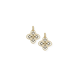 Heritage Mini Drop Earrings, Gold/Black