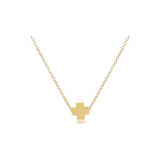 16" Necklace Gold - Signature Cross Gold