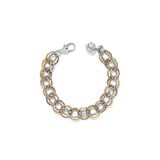 Pebble Link Two Tone Bracelet