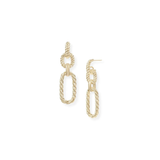 Legacy Link Statement Earrings, Gold