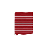 Watercolor Maroon Stripe Table Runner