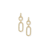 Legacy Link Statement Earrings, Gold