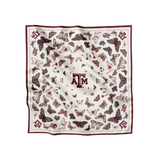 TAMU Square Silk Scarf, Butterfly