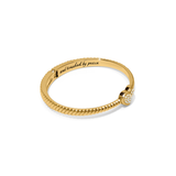 Celestia Heart Gold Hinge Bracelet