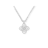 Heritage Drop Necklace, Silver