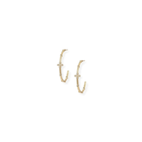 Legacy Cross Hoop Earrings, Gold