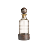Laureles Decanter w/ Laurel Ballin Etched & Iron Base