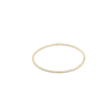 Classic 2mm Gold Bead Bracelet
