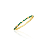 Berry Gem Petite Hinged Bangle, Malachite