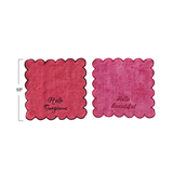 Hello Beautiful Cotton Terry Wash Cloths, Set of 2