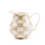 Mocha Check Pitcher