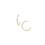Legacy Cross Hoop Earrings, Gold