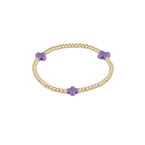 Signature Cross Pattern 3mm Bracelet, Purple