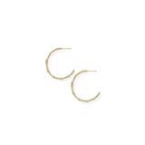 Legacy Cross Hoop Earrings, Gold