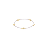 Hope Purpose Gold Bracelet - Silky White
