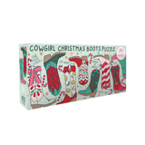 Cowgirl Christmas Boots Puzzle