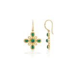Monique Gem Dangle Earrings, Malachite
