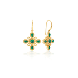 Monique Gem Dangle Earrings, Malachite