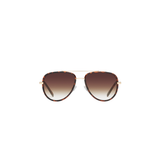All in Mini Sunglasses, Tortoise Frame/Brown Fade Lens