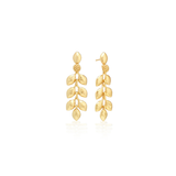 Golden Laurel Dangle Earrings