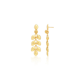 Golden Laurel Dangle Earrings