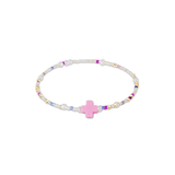 egirl Hope Unwritten Signature Cross Bracelet, With Sprinkles On Top