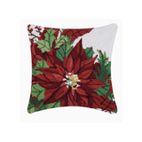Poinsettia Hook Pillow