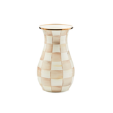 Mocha Check Tall Vase