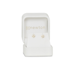 14kt Gold and Diamond Signature Cross Studs