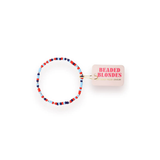 Bright Red and Blues Sprinkle Bracelet