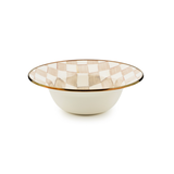 Mocha Check Serving Bowl