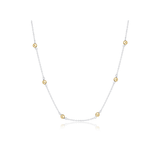 15" Choker Simplicity Chain Mixed Metal - Classic Gold 4mm