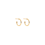 Love Hoop Earrings with Heart Charm
