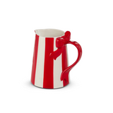 Striped Bow Pitcher
