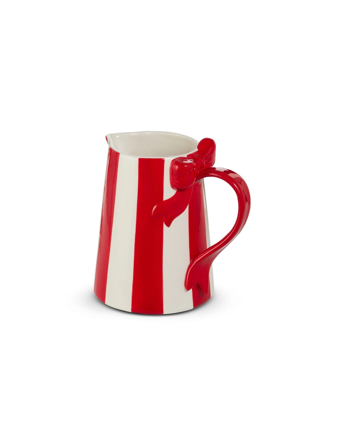 Striped Bow Pitcher