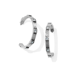 Meridian Zenith Station Hoop Earrings in Silver