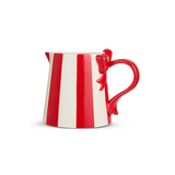 Striped Bow Pitcher
