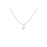 Shine Bright Cross Necklace, Silver