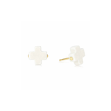 Signature Cross Stud - Off-White