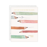 Pencils Graduation Card