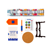 Diamond Art Acrylic Coaster Kit, Tutti Frutti
