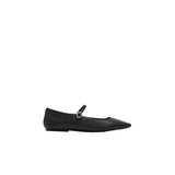 Maple Ballet Flat, Black Leather