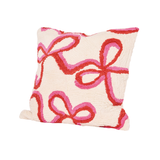 Square Pillow, Whimsical Bows