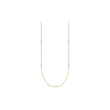 Believer Long Cross Necklace in Gold