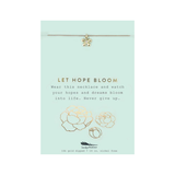 New Moon Gold Necklace, Let Hope Bloom