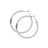 Twinkle Medium Hoop Post Earrings