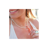 Sparkle Toggle Initial Necklace, Gold