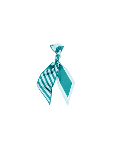 Twirl & Tie Scarf Accessory, Sicily Stripes Teal