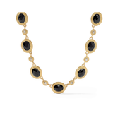 Tudor Stone Necklace, Obsidian Black