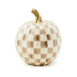 Mocha Check Small Pumpkin